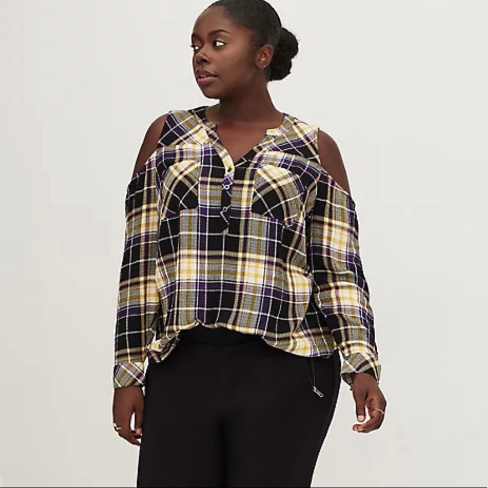 NEW Torrid Plaid Top